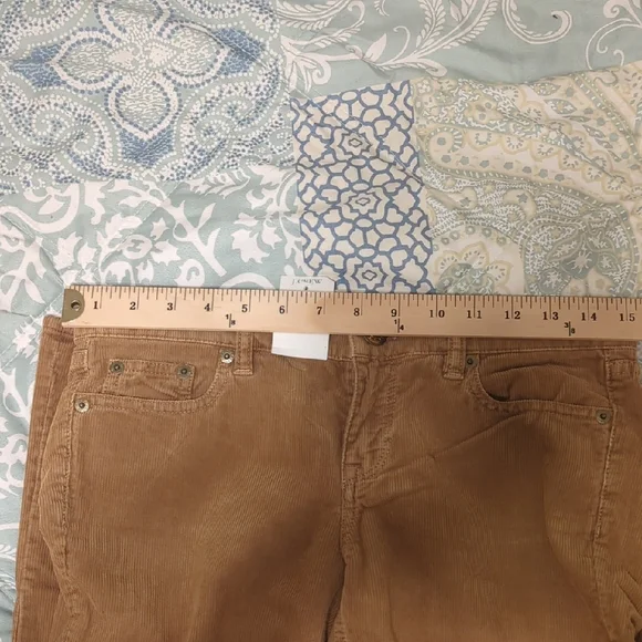 J. Crew Women's Skinny Leg Vintage Matchstick Corduroy Pants in Brown/Tan - Picture 7 of 10